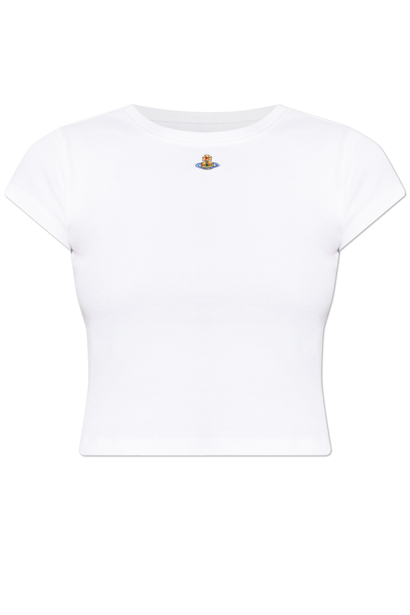 Vivienne Westwood Ribbed t-shirt with logo | Women's | Vitkac